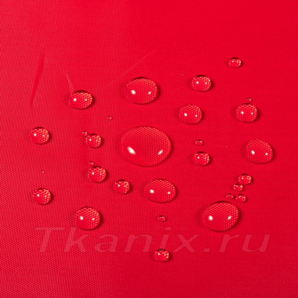 Ткань Oxford 240D PU 3000 (Ширина 1,48м), цвет Красный (на отрез)