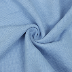 Ткань Футер 3-х нитка, Петля, цвет Светло-Голубой (на отрез)  в Иркутске