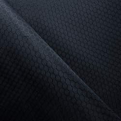 Ткань Оксфорд 300D PU Рип-Стоп СОТЫ, цвет Черный (на отрез)  в Иркутске