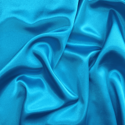 *Ткань Атлас-сатин, цвет Голубой (на отрез)  в Иркутске