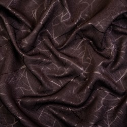 Ткань Блэкаут для штор &quot;Ледовое тиснение цвет Темно-Коричневый&quot; (на отрез)  в Иркутске