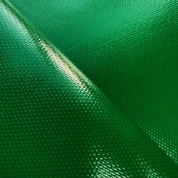 Ткань ПВХ 600 гр/м2 плотная, Зелёный (Ширина 150см), на отрез  в Иркутске