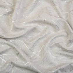 Ткань Блэкаут для штор светозатемняющая 75% (Ширина 280см) &quot;Ледовое тиснение цвет Светло-Серый&quot; (на отрез) в Иркутске
