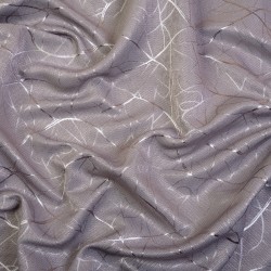 Ткань Блэкаут для штор светозатемняющая 75% (Ширина 280см) &quot;Ледовое тиснение цвет Серый&quot; (на отрез) в Иркутске