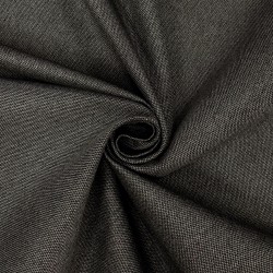 Ткань Рогожка (мебельная) (Ширина 140см), цвет Тёмно-Серый (на отрез) в Иркутске