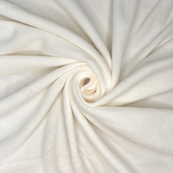 Ткань Флис Односторонний 130 гр/м2 (Ширина 150см), цвет Кремовый (на отрез) в Иркутске
