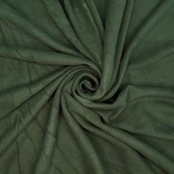 Ткань Флис Односторонний 130 гр/м2, цвет Темный хаки (на отрез)  в Иркутске