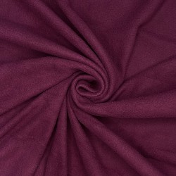 Ткань Флис Односторонний 130 гр/м2, цвет Бордовый (на отрез)  в Иркутске