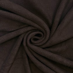 Ткань Флис Односторонний 180 гр/м2, цвет Коричневый (на отрез)  в Иркутске