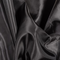 Ткань подкладочная Таффета 190Т, цвет Черный (на отрез)  в Иркутске