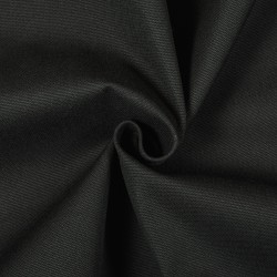 Ткань смесовая Канвас 35/65, цвет Черный (на отрез)  в Иркутске