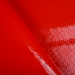 Ткань ПВХ 450 гр/м2, Красный (на отрез)  в Иркутске