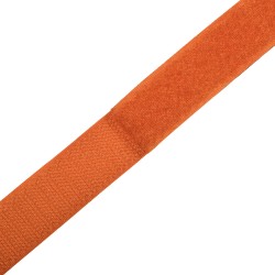 Контактная лента 25мм цвет Оранжевый (велькро-липучка, на отрез)  в Иркутске