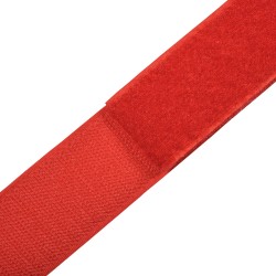 Контактная лента 40мм (38мм) цвет Красный (велькро-липучка, на отрез) в Иркутске
