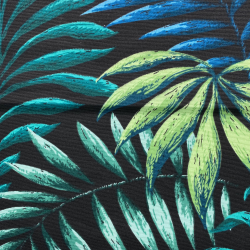 Интерьерная ткань Дак (DUCK), принт &quot;Тропические листья&quot; (на отрез)  в Иркутске