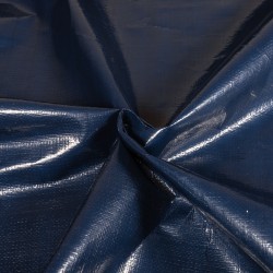 Тентовое полотно Тарпаулин 180 г/м2 (Ширина 2м), цвет Темно-Синий (на отрез) в Иркутске