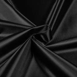 *Ткань Оксфорд 210D PU, цвет Черный (на отрез)  в Иркутске