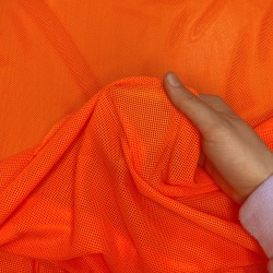 Трикотажная Сетка 75 г/м2, цвет Оранжевый (на отрез)  в Иркутске