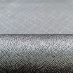 Ткань Блэкаут для штор светозатемняющая 100%  &quot;Орнамент Серый&quot; (на отрез)  в Иркутске