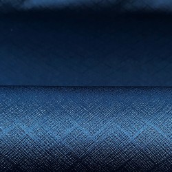 Ткань Блэкаут для штор светозатемняющая 100% &quot;Орнамент Синий&quot; (на отрез)  в Иркутске